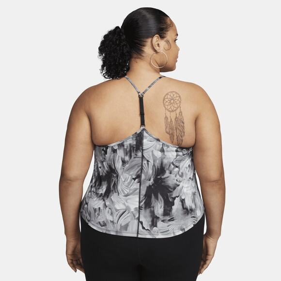 NWT Nike Dri-Fit Cropped Printed Black Tank Top Women’s Plus Sz 2X (FB3136-010) - Picture 2 of 9